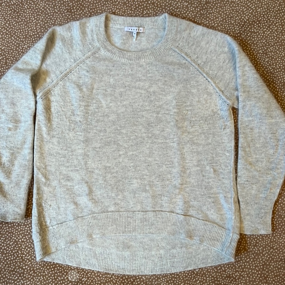Sandro Angora / Nylon sweater - size 3 (L)